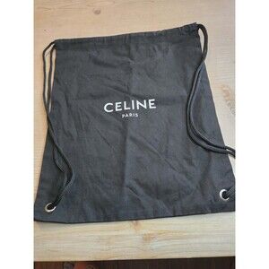 Celine Black Canvas Drawstring Back Pack Vip Gift Limited Edition